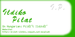 ildiko pilat business card